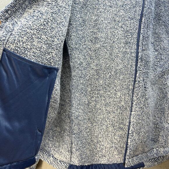 The North Face Fleece Jacket Women's S Blue White Osito Full Zip Cozy Normcore - Picture 9 of 12